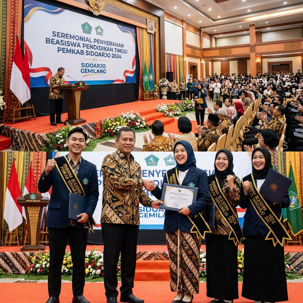 Pemkab Sidoarjo Luncurkan Program Beasiswa Pendidikan untuk 500 Mahasiswa Prestasi